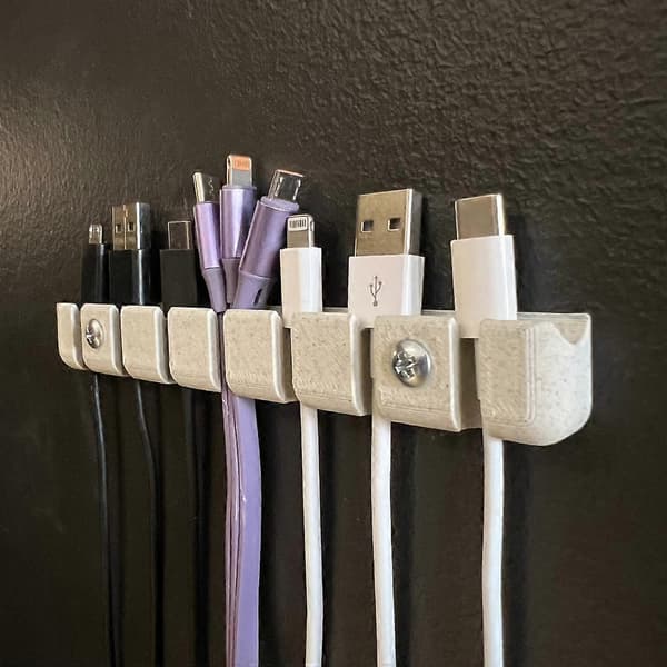 Kabelorganisator holder/montering/bøjle White White 1 Wire