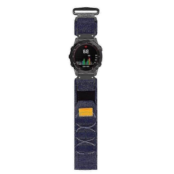 Garmin Fenix 8 51mm/7X/6X/5X Quick-Release Nylon Magic Tape Urrem til 26mm Håndled Style E