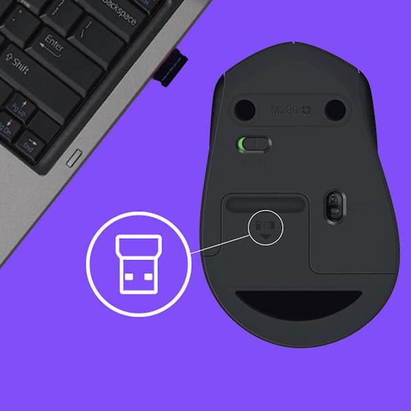 M280 2,4 GHz USB Bluetooth -langaton hiiri Black
