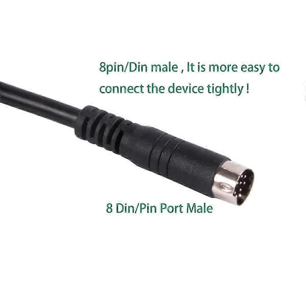 PL2303GT USB til RS232 8 Pin DIN Adapter Konverter Kabel til Programmering