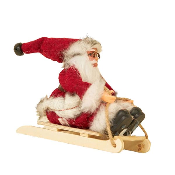 Tomte Skidfiskgur, Tomte Docka, Juldekorationer, Tomte Style E