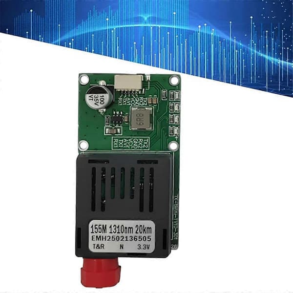 TTL Optisk Sender Modul til Drone RX/TX/AV/VCC/GND Interface 20KM TTL til Fiber Optisk Modul Terminaludstyr