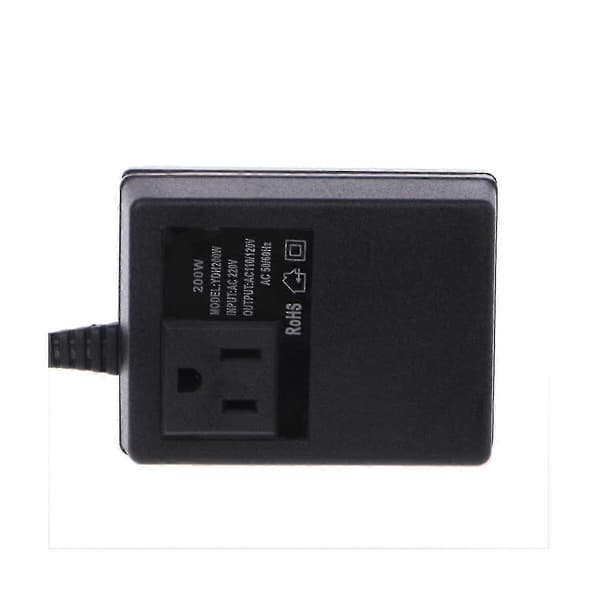 200w AC 220v til 110v Reduser Transformator Konverter Reise Strøm EU Plugg Adapter