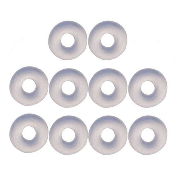 Piercing Healing Silikon Disker Transparente Diskputer for Fiksering av Øredobber