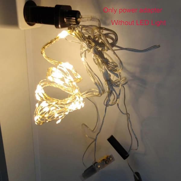 LED Strømforsyning Vanntett Lavspent Transformator Plugg Passer For Julelys