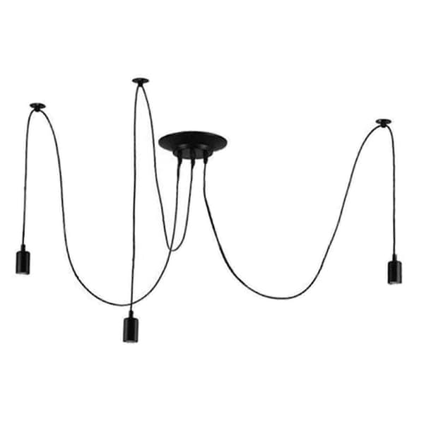 Multi Pendel Lysekrone Justerbar DIY Tak Spider Pendel Lampe 1-Hode 3-Head
