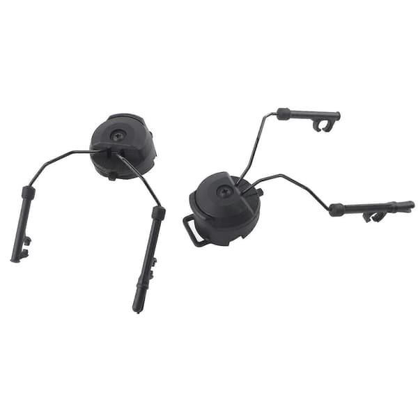 1 pari kypärän kaarikiskoadapterisarja Peltor Comtacille (musta)