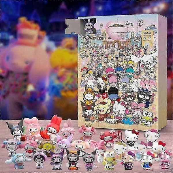 2025 Julekalender Blind Box 24 stk. Overraskelsesjulegave Hello Kitty D