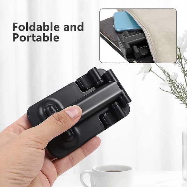 Telefonholder, Justerbar, Sort