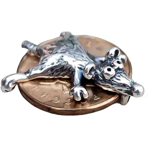 Plånbok Mus Råtta Plånbok Berlock Rikedom Locka Pengar Talisman Symbol