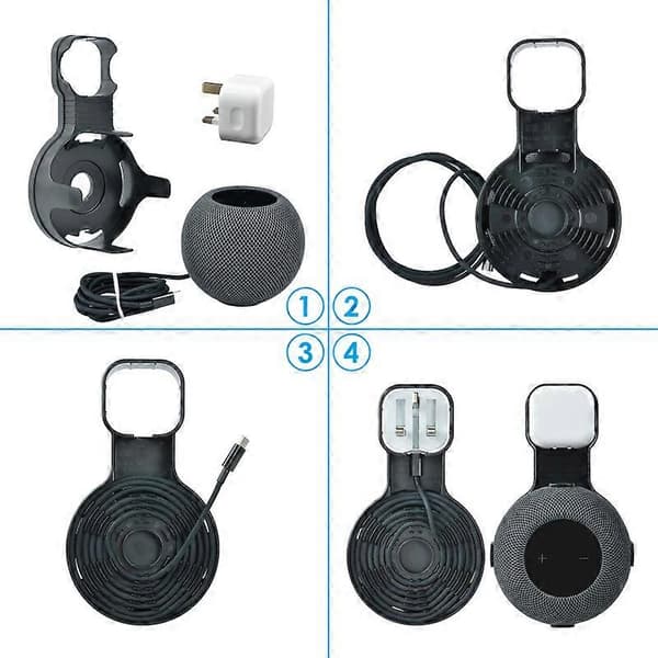 Veggfeste for stikkontakt til Homepod Mini, plassbesparende tilbehør