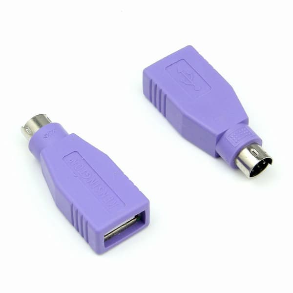 Usb Ps/2 Han til Usb Hun Konverter Adapter til Mus &amp; Tastatur Ps2