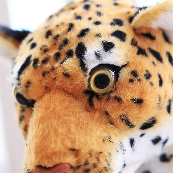 Kæmpe Leopard Udstoppede Dyr Stor Udstoppede Cheetah Plys Legetøjsgaver til Børn