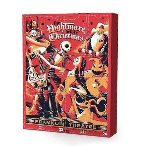 2025 Julkalender Överraskningslåda 24 st Julklapp Halloween Old D Model
