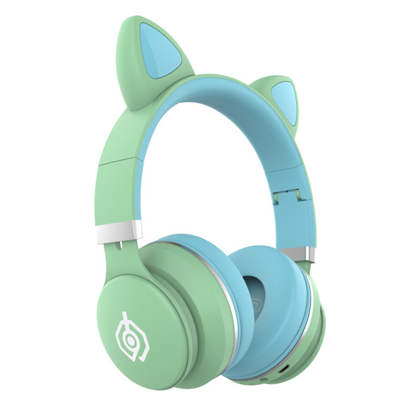 Hodemmontert trådløst Bluetooth-headset (gressgrønn)