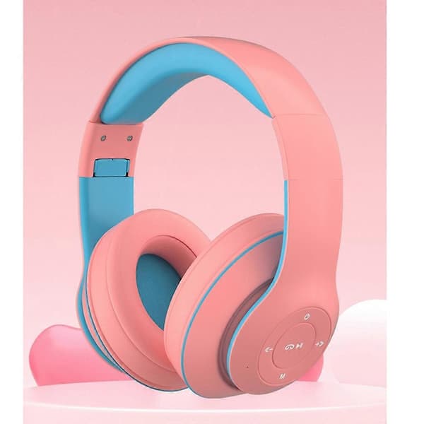 Hörlurar Trådlösa Bluetooth-kompatibla Hörlurar Stereo Vikbara Over-ear Yellow