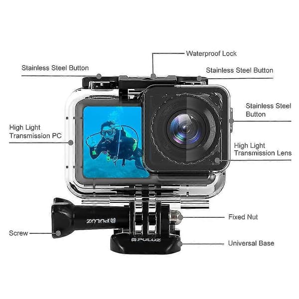 61m Vandtæt Etui til Dji Osmo Action