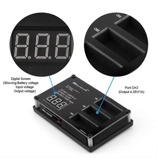 For DJI Tello Drone Hurtigladehub 3 Lipo Batteri