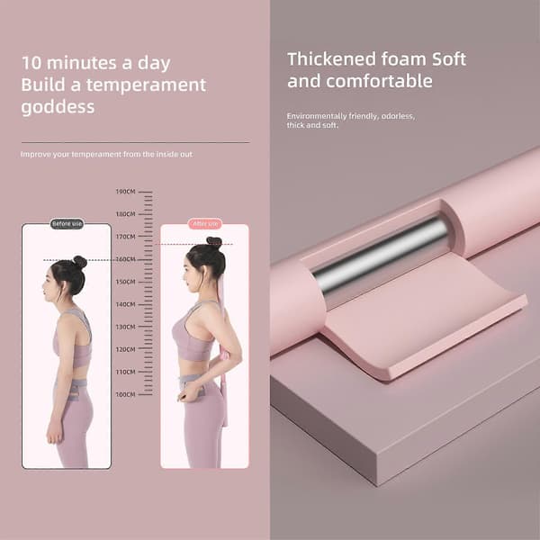 2024 Yoga Stick, Posture Corrector Stick, Posture Pole, Back Cracking Pole, Yoga Sticks til Holdning Blue