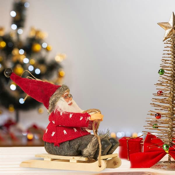 Tomte Skidfiskgur, Tomte Docka, Juldekorationer, Tomte Style C