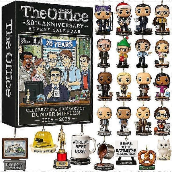 julekalender 2025 - full akryldekorasjon The Office