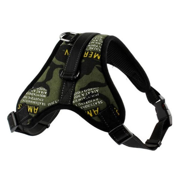 Nylon Reflekterende Hundesele (XL, grønn)