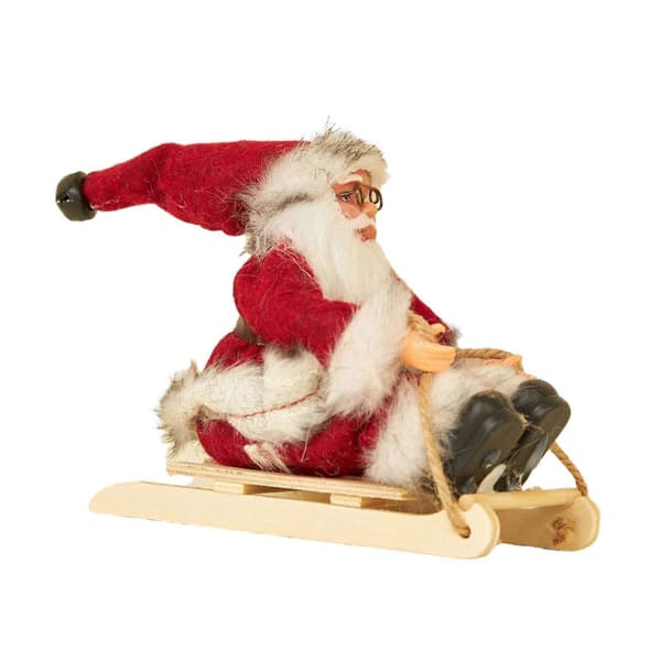 Tomte Skidfiskgur, Tomte Docka, Juldekorationer, Tomte Style E