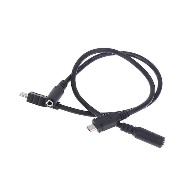 Micro USB til 3,5 mm Jack Hodetelefon Øretelefon Kabel Adapter Socket Lydkabel 1(Micro USB)