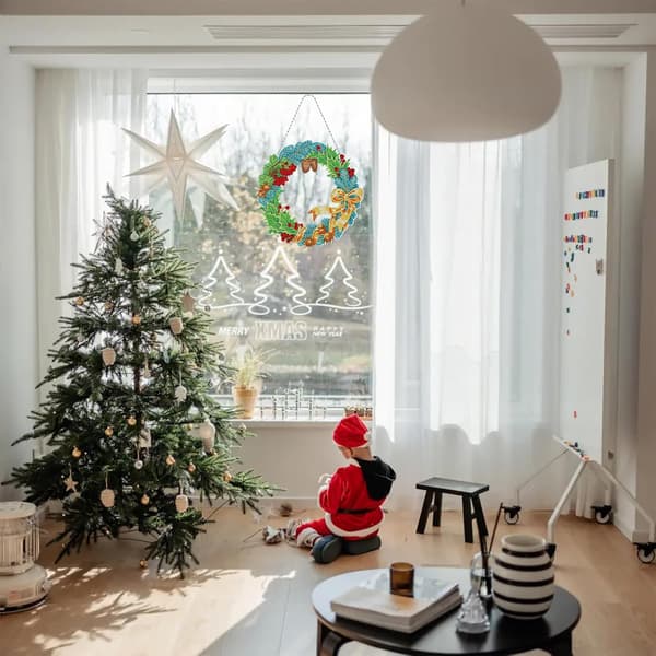 5D Diamantmålning Juldekoration DIY Diamantmålning Bildkit