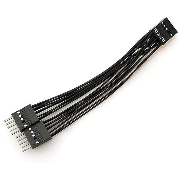 Audio Y Splitter Kabel 9Pin Hun til 2 Han til PC Bundkort Forlængerkabel