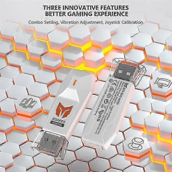 Trådløs USB-mottakeradapter for spillkontroll og Bluetooth-enheter-konverter