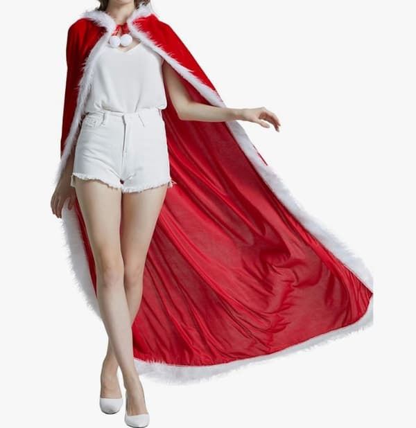 Julekappe i fløjl, julekostume