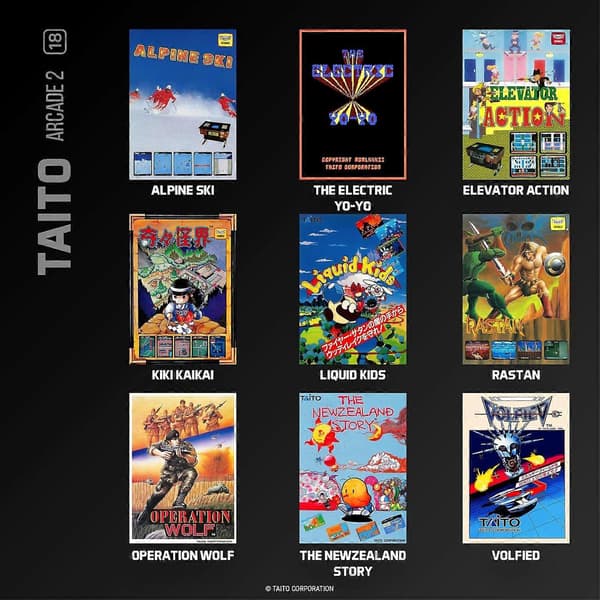 Evercade Taito Arcade 2 -pelikasetti