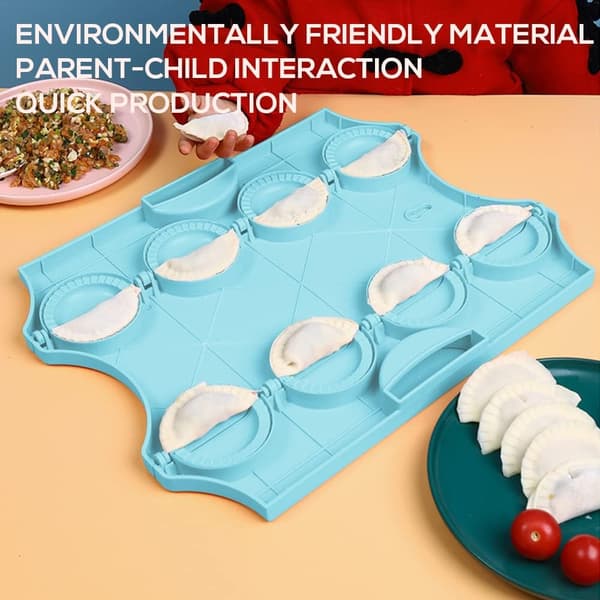 Dumpling Maker, Bærbar Ravioli Form, 8 Ruter, Ravioli Dumpling Maker Sett for Ravioli Dumplings, Kake