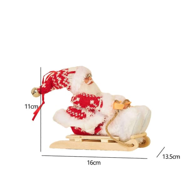 Tomte Skidfiskgur, Tomte Docka, Juldekorationer, Tomte Style A