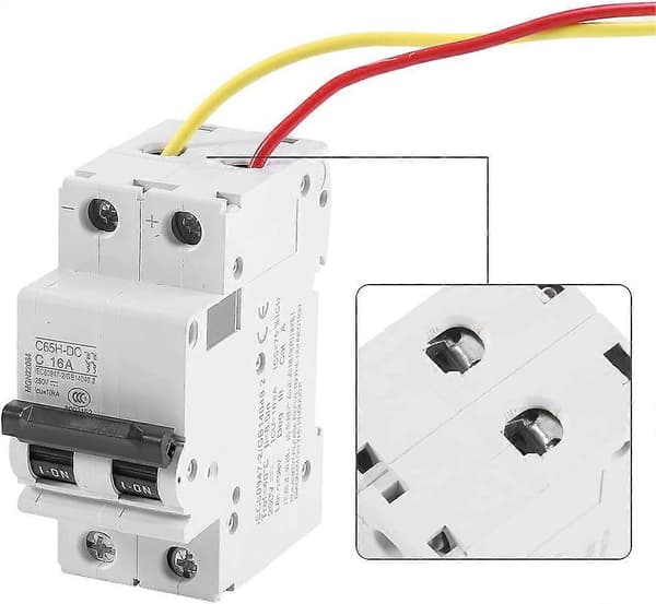 250V DC 2P Miniature Lavspændings Luftafbryder Solcellekontakt 16A/63A (63A)