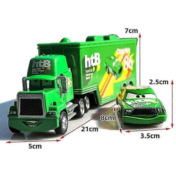 Biler Chick Hicks Lynet McQueen Mack Hauler Lastbil &amp; Billegetøj Gave til Børn SZBS E