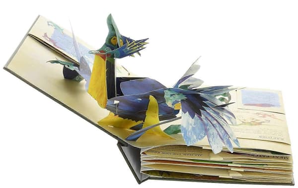 3D Encyclopedia Prehistorica Dinosaurs, Morsom Dinosaur Encyclopedia 3D Bilde Pop-up Bok Bursdagsgave til Barn B