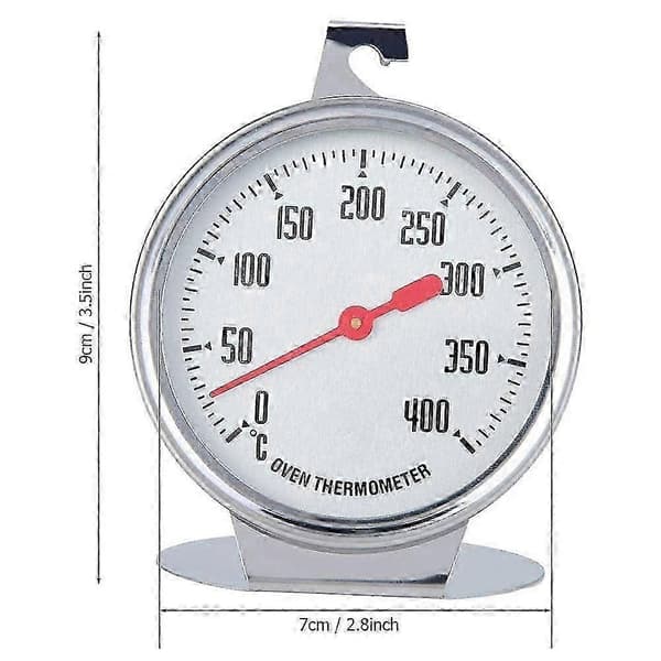 Ovntermometer, køkkentermometer, rustfrit stål ovntermometer, madlavningstermometer, termometer, termometre, træovntermometer, ovn