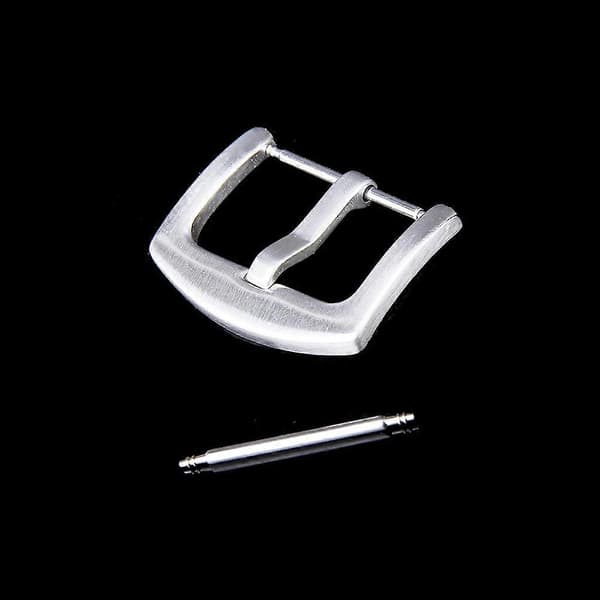 Spänne Lås Klockarmband Metalldelar Fyra Stift Spänne Silver 22mm Enkel Snabbkoppling 1-pack