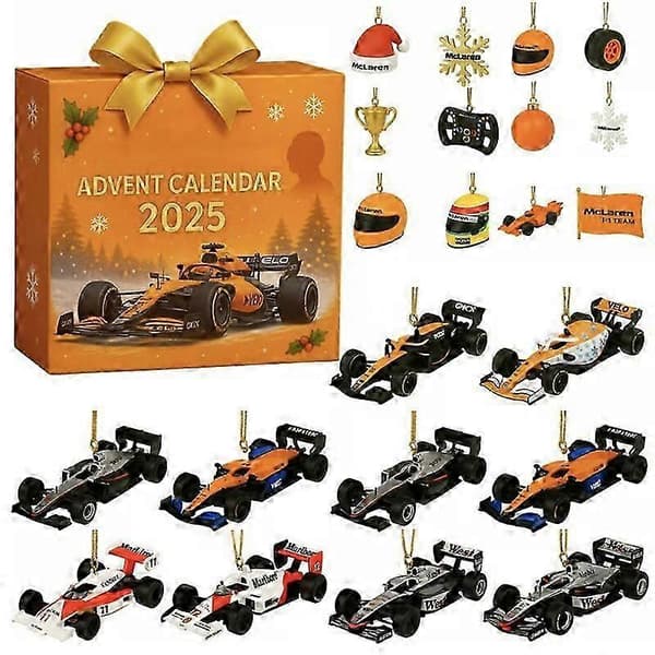 F1 Adventskalender Julegave Racing-tema Blind Box E