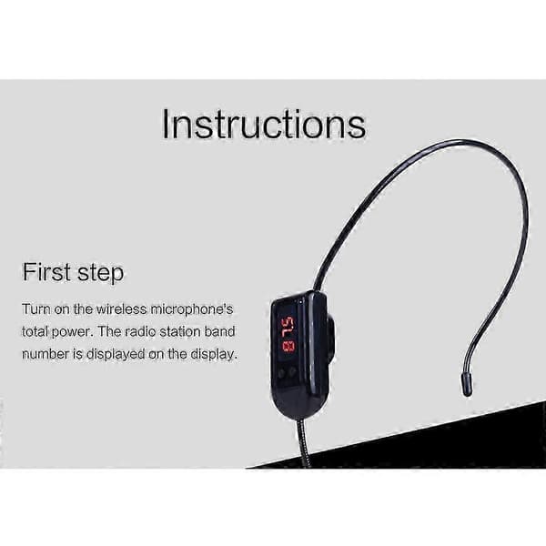Professionelt Tour Guide Headset - FM Trådløs Mikrofon til Events