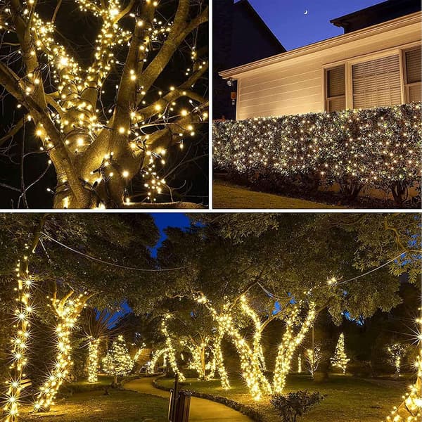 Solcelled Julelys Utenfor 20m 200 LED