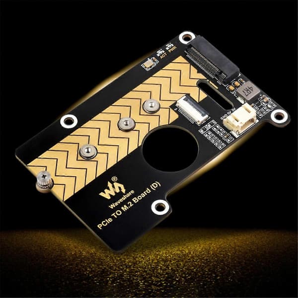 Waveshare PCIe till M.2 Adapterkort för Raspberry Pi5 Överföringsmodul