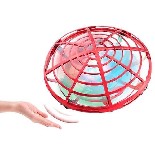 Fargerike Lys 5 Induksjon Quadcopter Ufo Mini Drone Red
