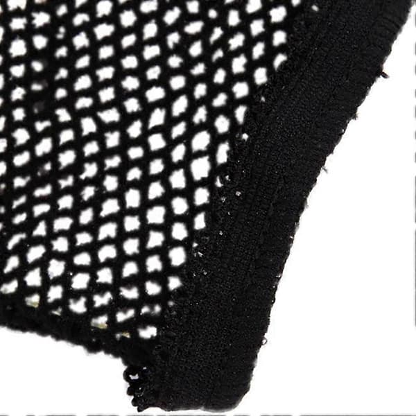 Elastisk Cool Mesh Vevd Parykkhette Stoff Hårnett Snood Cosplay Modell Black