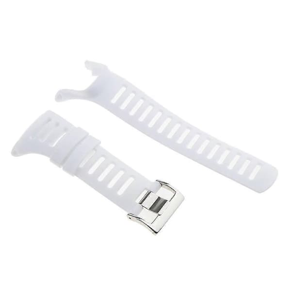 Suunto Ambit3 2 1 Kompatibla Gummiband i Silver och Svart Silver White