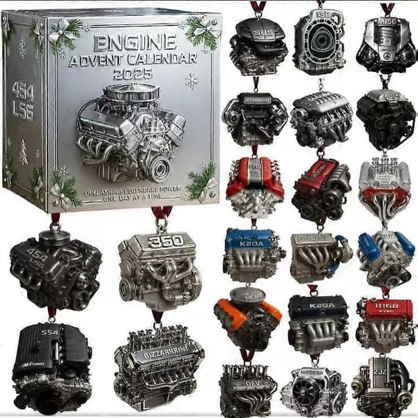 2025 Julekalendere Dekor Akryl Full stil engine
