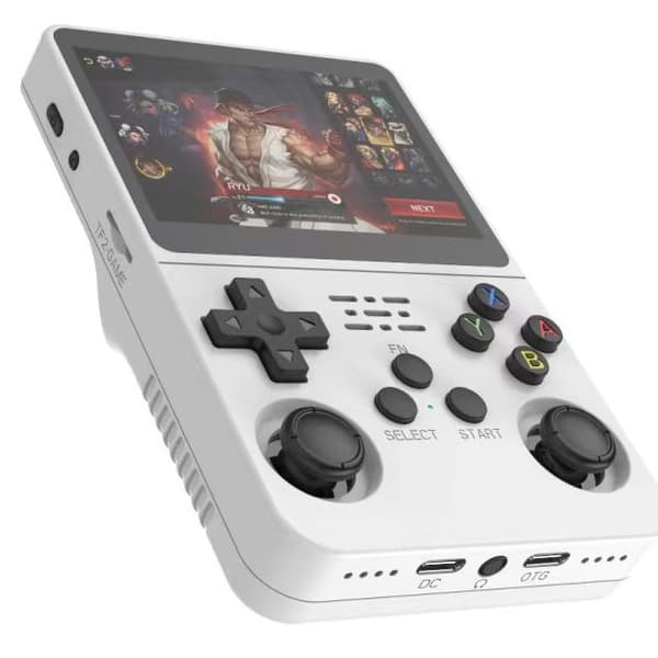 R36S Retro Håndholdt Videospilkonsol Linux System 128GB Spil- White 128GB