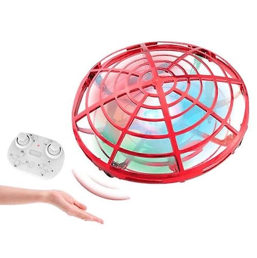 Fargerike Lys 5 Induksjon Quadcopter Ufo Mini Drone Red Remote Control